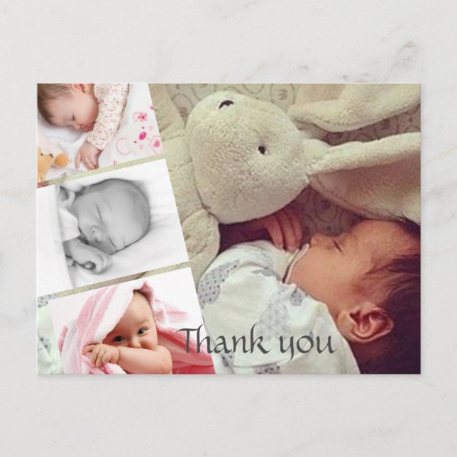 Carte postale - Photos personnalisées de remerciem (Devant)