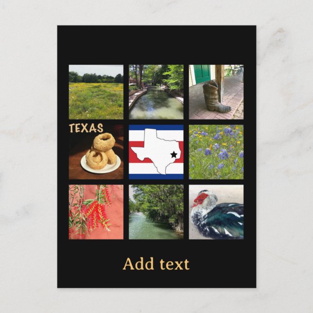 Carte Postale Photos pittoresques du Texas (Devant)