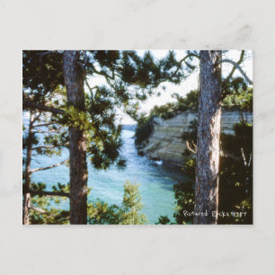 Carte Postale Photos Rocks, Michigan Munising Lake Superior