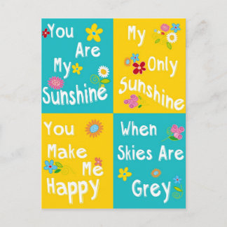 Carte Postale Phrases de motivation Typographie - Collage