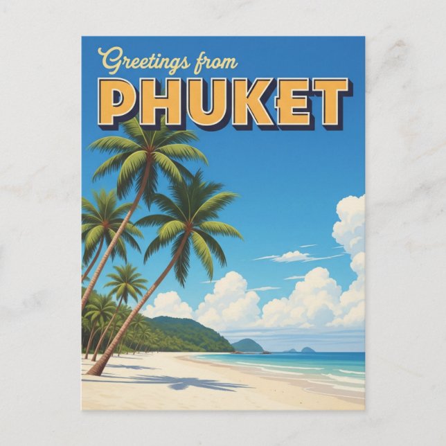 Carte Postale Phuket Patong Beach Thaïlande Travel (Devant)