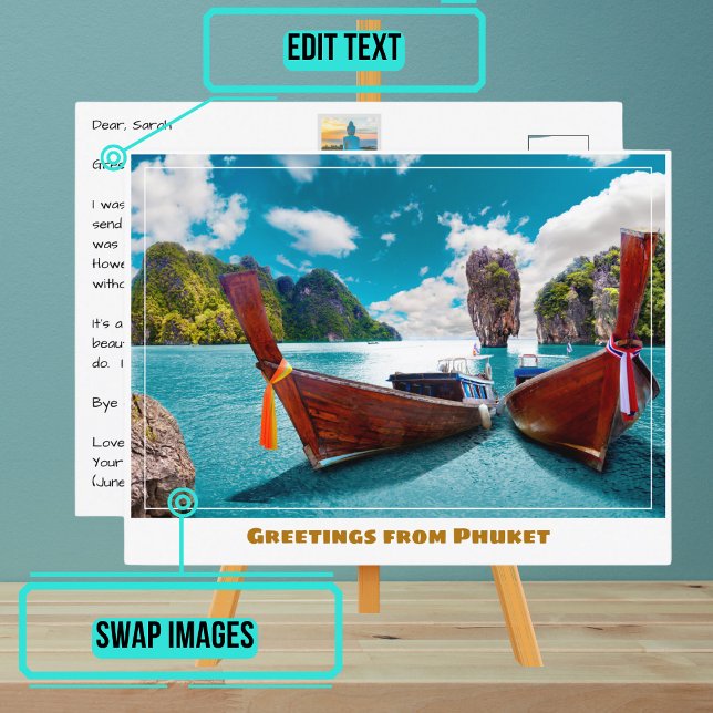 Carte Postale Phuket Thaïlande Seascape Moderne (Please enjoy our postcards and see the others in the collection.)