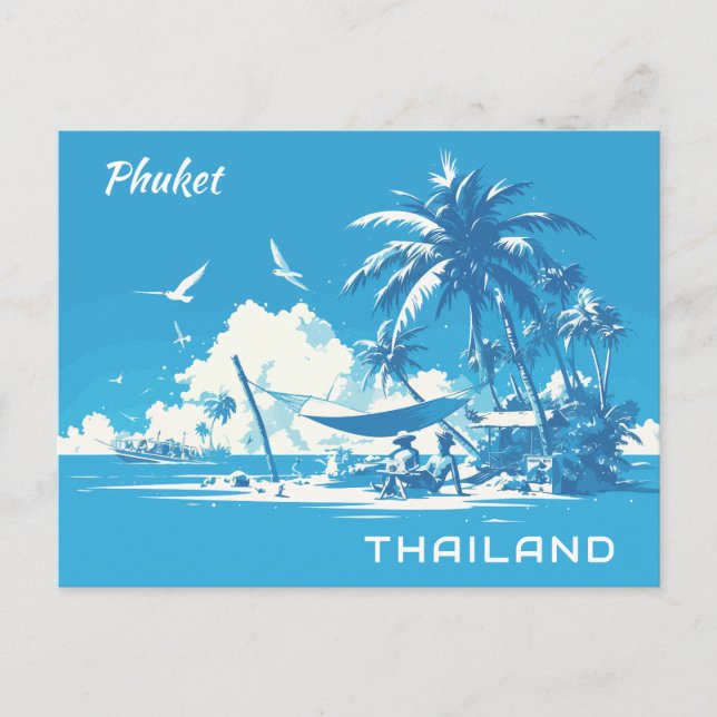 Carte postale Phuket Thaïlande texte personnalisé (Devant)