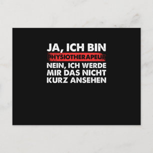 Carte Postale Physiotherapeut Arzt Medizin Physiothérapie Therap