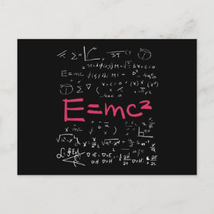 Carte Postale Physique et formules mathématiques EMC2