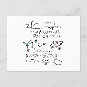 Carte Postale Physique Math Formule Enseignant Molécules étudian