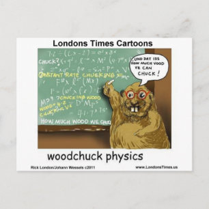 Carte Postale Physique Woodchuck Drôle Cadeaux Tee - shirt Mugs 