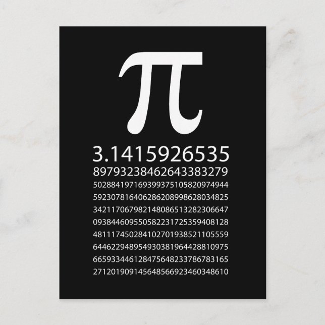 Carte Postale Pi (Devant)