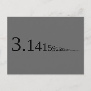 Carte Postale Pi - 3.14...