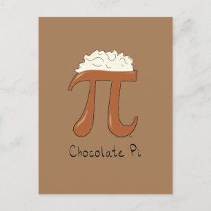 Carte postale Pi Cute Math Pi Jour Chocolat