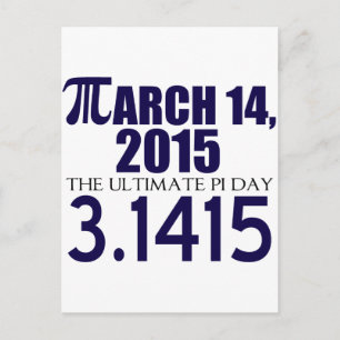 Carte Postale Pi Day 2015