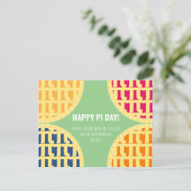 Carte Postale Pi Day "Happy Pi Day" Délicieux Pi