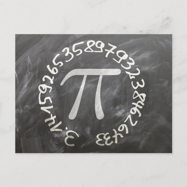 Carte Postale Pi Day PiDay Chalkboard Education (Devant)