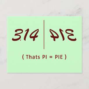 Carte Postale PI Fun