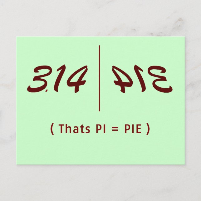 Carte Postale PI Fun (Devant)
