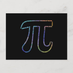 Carte Postale Pi Irratial Number Math Physics 3.14