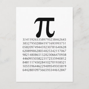 Carte Postale pi maths