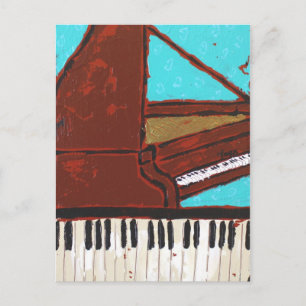 Carte postale piano