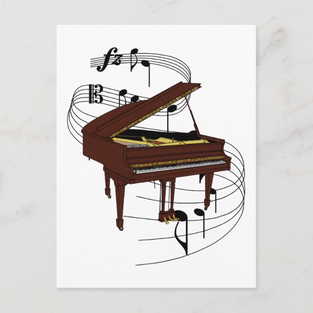 Carte Postale Piano (Devant)