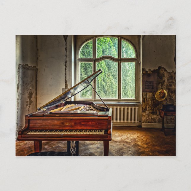 Carte Postale Piano dans la Villa (Devant)