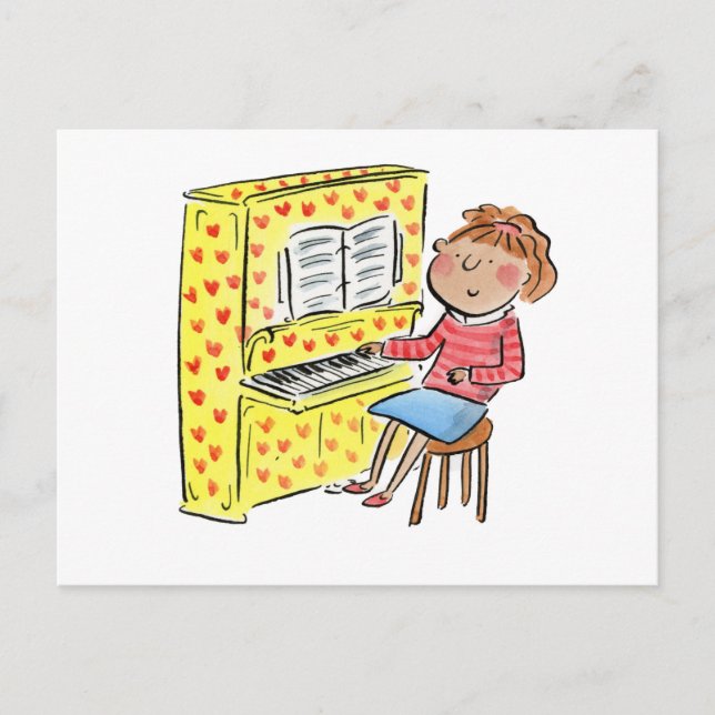 Carte Postale Piano Fun (Devant)