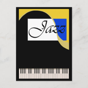 Carte Postale Piano Grand Jazz