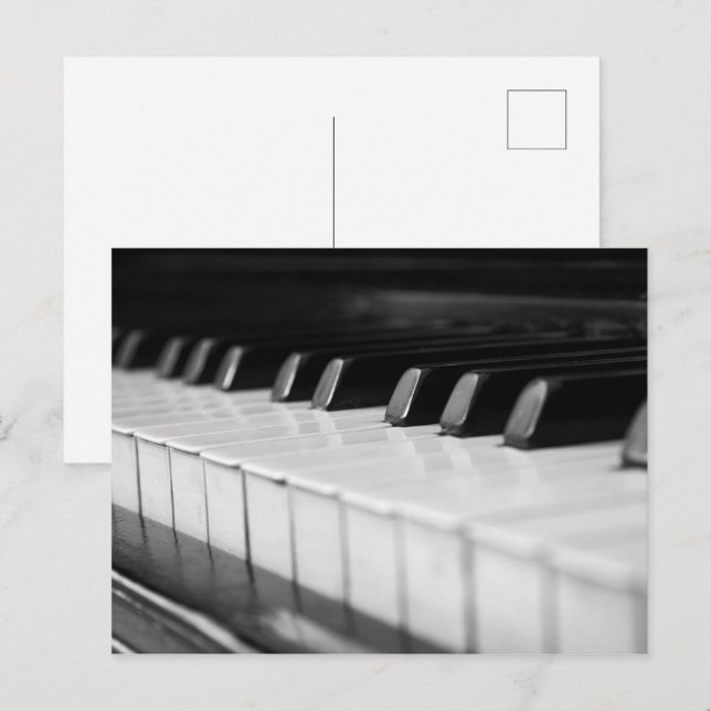 Carte Postale Piano macro closeuse (Devant / Derrière)