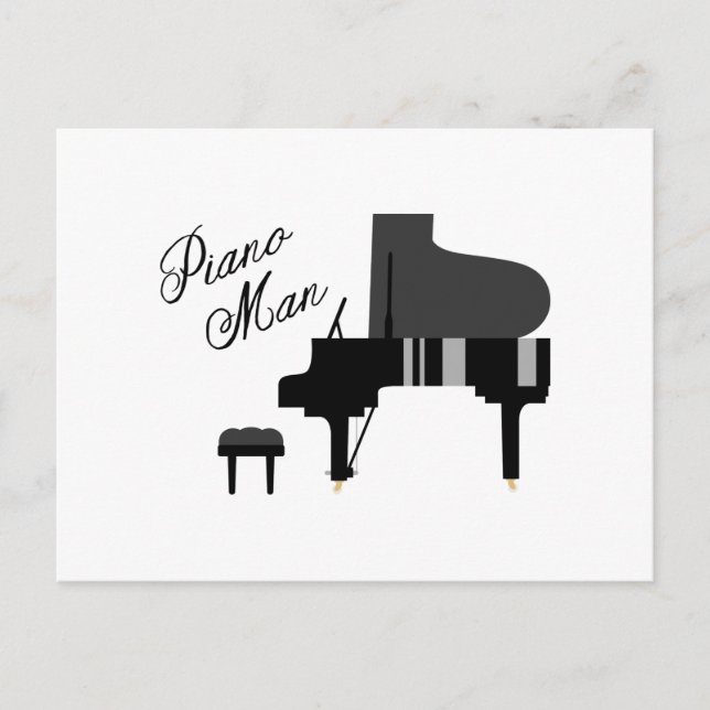 Carte Postale Piano Man (Devant)