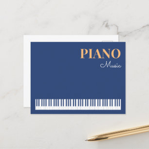 Carte Postale Piano Music Stylish Moderne Instrument de musique