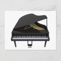 Piano noir : modèle 3D :