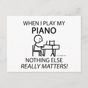 Carte Postale Piano Rien D'Autre Est Important