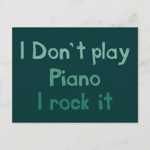 Carte postale Piano Rock It