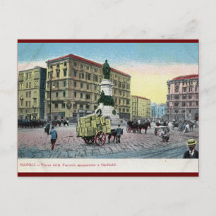 Carte Postale Piazza della Ferrovia, Naples, Italie