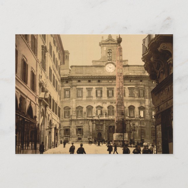 Carte Postale Piazza di Monte, Rome, Italie (Devant)