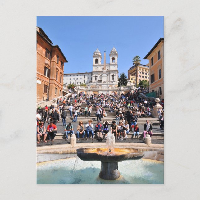 Carte Postale Piazza di Spagna, Rome, Italie (Devant)