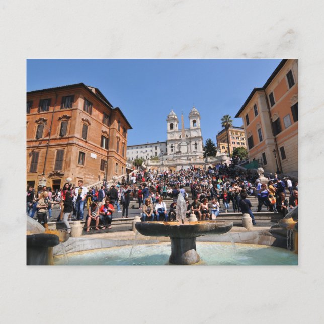 Carte Postale Piazza di Spagna, Rome, Italie (Devant)