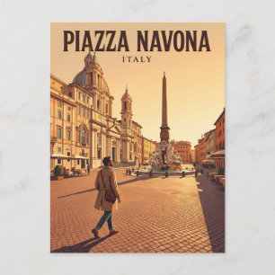 Carte Postale Piazza Navona Italie