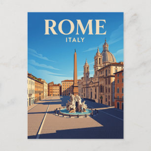 Carte Postale Piazza Navona Italie