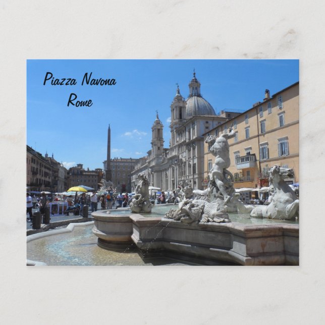 Carte Postale Piazza Navona - Rome, Italie (Devant)