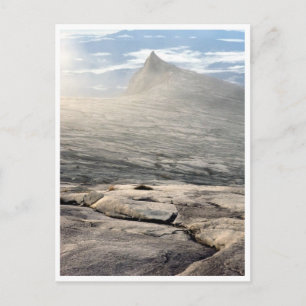 Carte Postale pic du Kinabalu sud brouillard