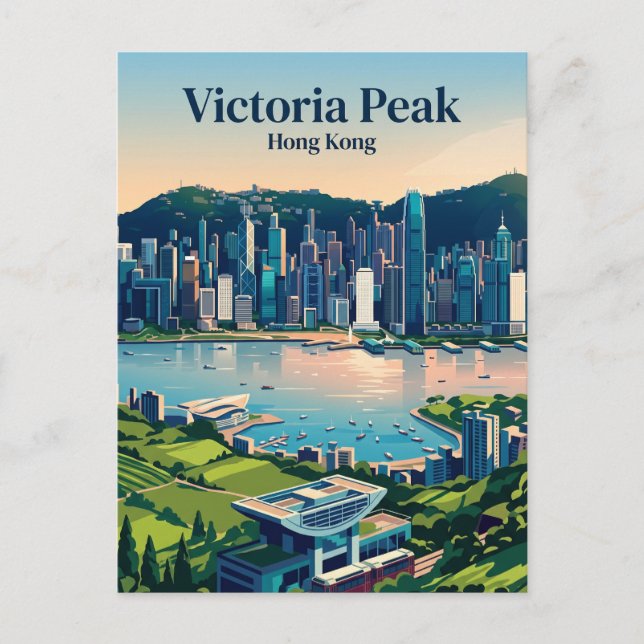 Carte Postale Pic du Victoria Hong Kong (Devant)