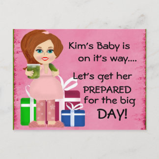 Carte Postale Pickle Mommy Baby shower Invitation Card