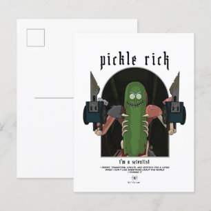 Carte Postale Pickle Rick - Je suis un scientifique Citation gra