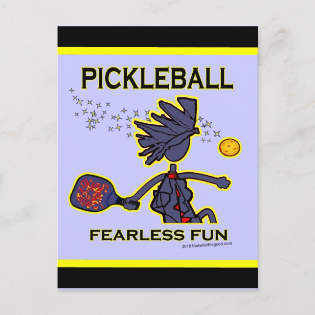 Carte Postale Pickleball Fearless (Devant)