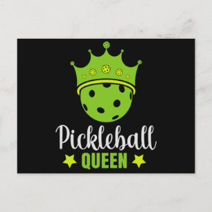 Carte Postale Pickleball Queen Funny Pickball Ball Queen