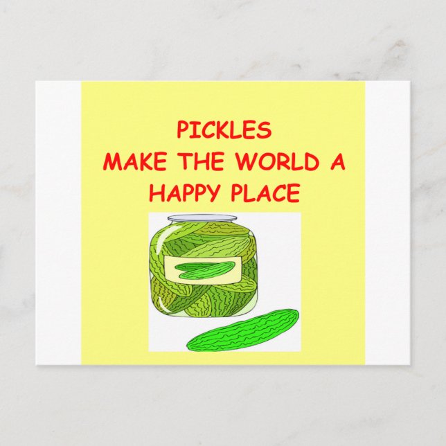 Carte Postale pickles (Devant)
