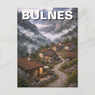 Carte Postale Picos de Europa Bulnes Espagne Voyage