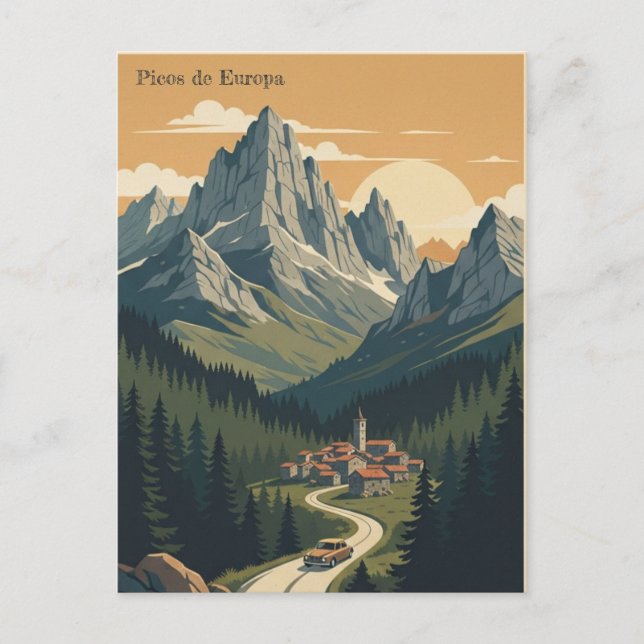 Carte Postale Picos de Europa, Espagne (Devant)