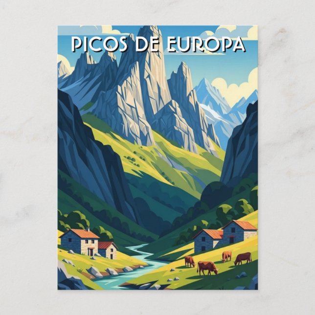 Carte Postale PIcos de Europa Espagne Voyage (Devant)