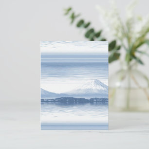 Carte Postale Pics de brume – Paysage de montagne à l'aquarelle 